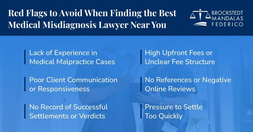 red flags to avoid when finding the best medical misdiagnosis lawyer near you