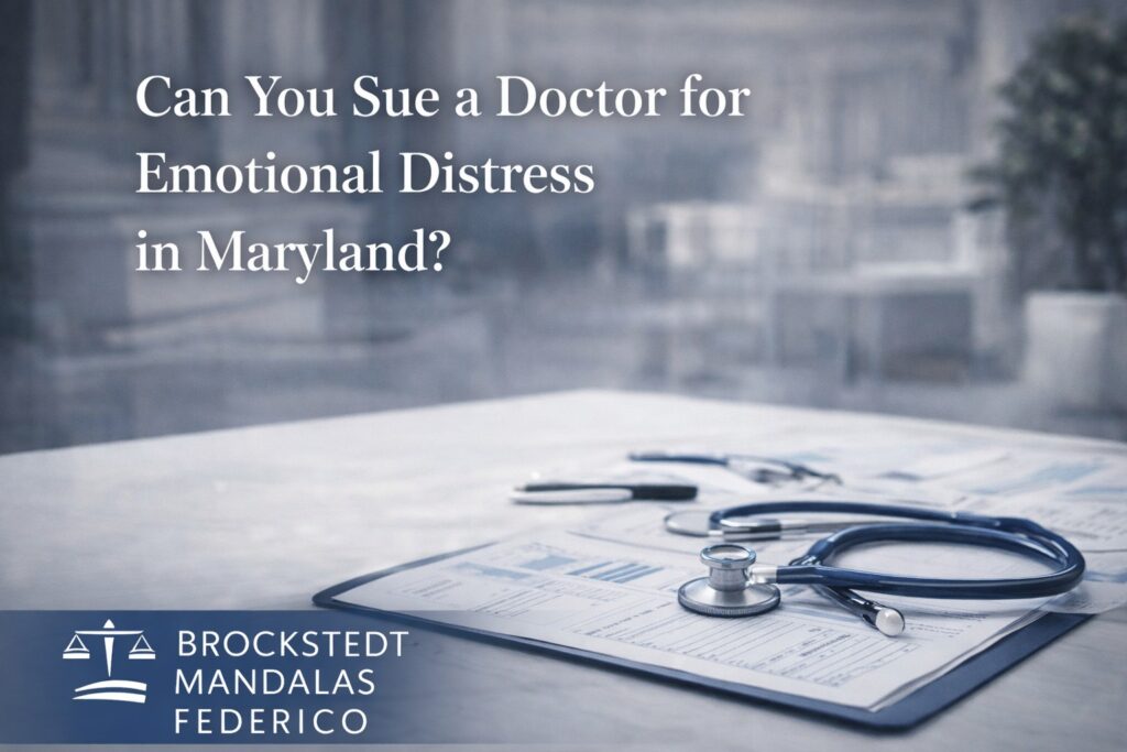 can you sue a doctor for emotional distress