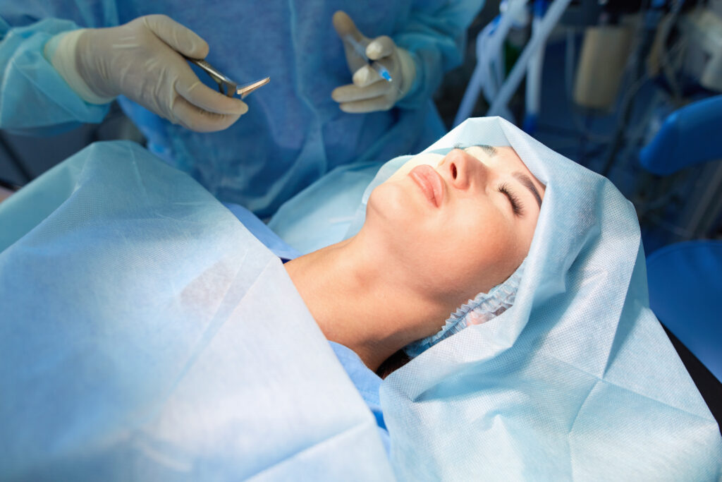 Patient discussing plastic surgery malpractice and legal options in Maryland with attorney guidance.