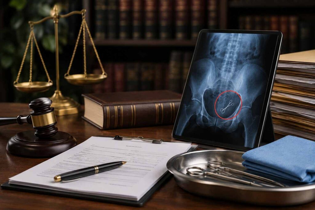 foreign object left in body after surgery lawsuit